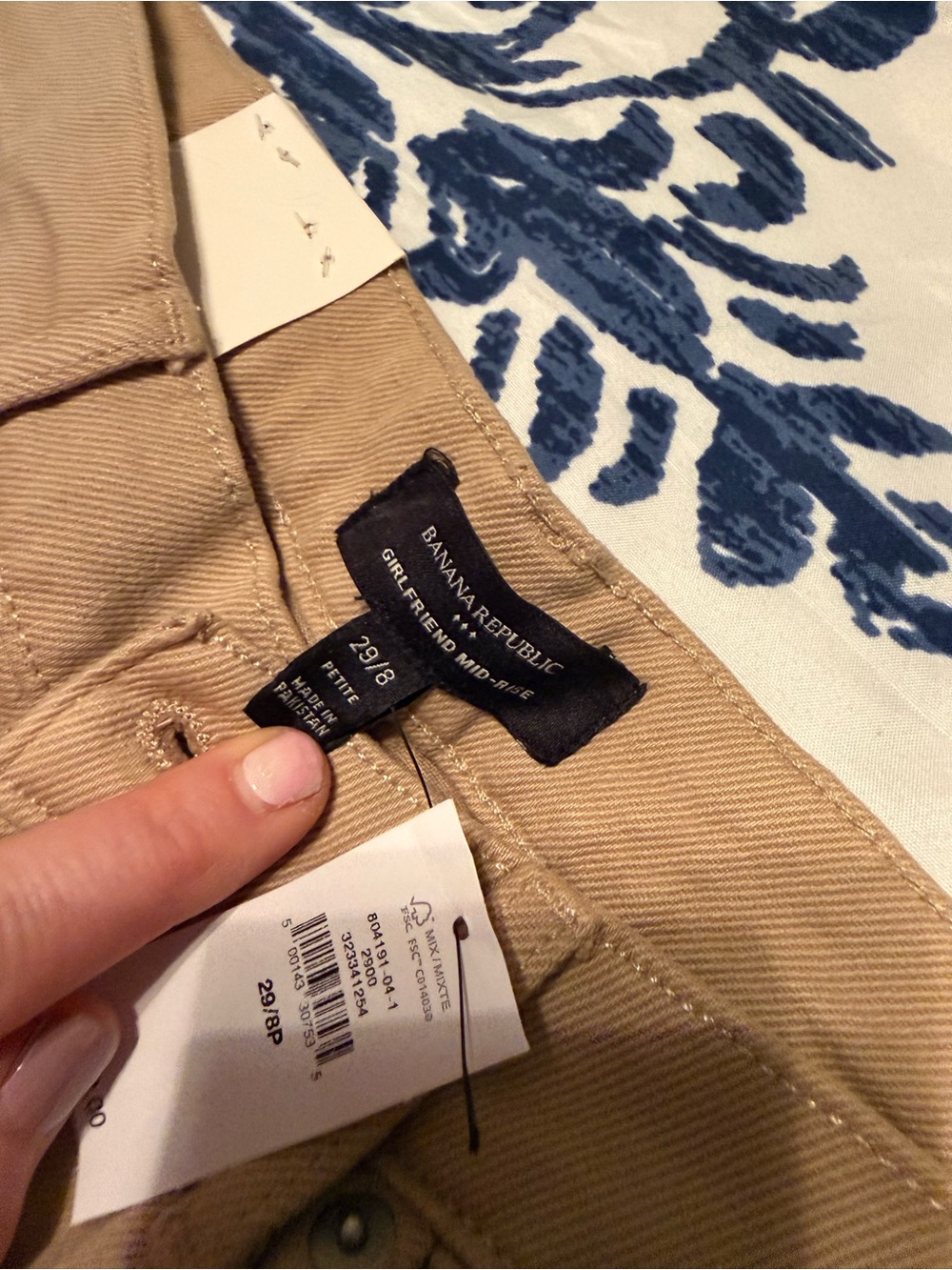 Banana Republic Women’s Girlfriend Mid-Rise Pants in Khaki